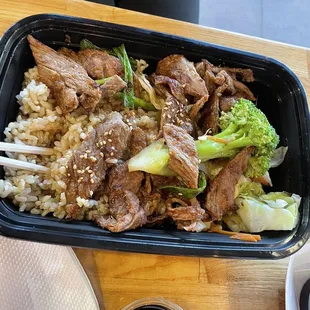 Her ginger beef