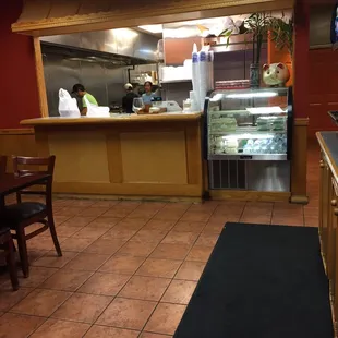 the kitchen and dining area