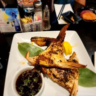food, grilled fish