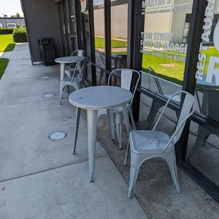 Not much of a sitting area right outside..