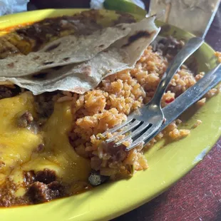 The children's plate is huge for $7