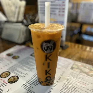 Thai Tea with boba