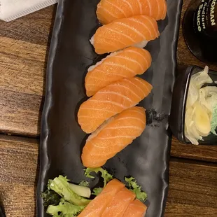 Salmon sashimi