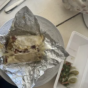 Bacon breakfast tacos