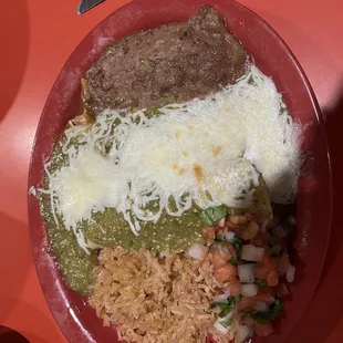 Spinach enchiladas