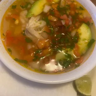 Sopa de pollo