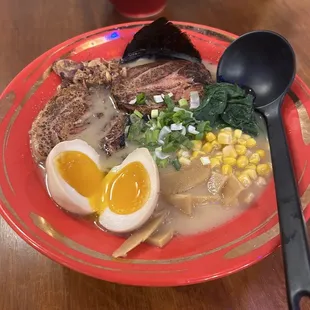 Regular tonkatsu ramen