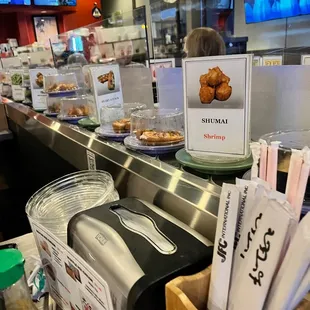 Conveyor belt at restaurant