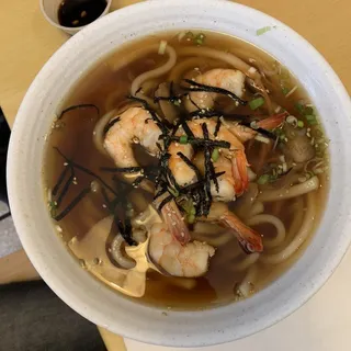 Shrimp Udong noodle soup