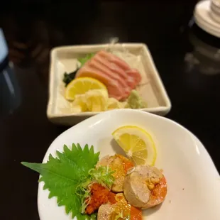 sashimi, sushi and sashimi, food, sushi