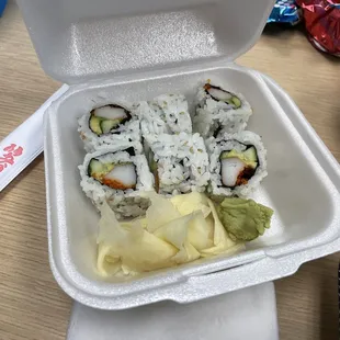 California roll that came with the lunch bento