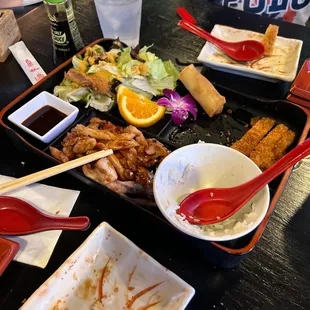 E7. Chicken Katsu Dinner and chicken teriyaki