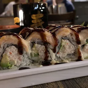 Baked Salmon Roll: Standard, baked, deliciousness.