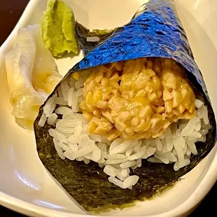 Natto handroll