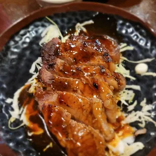 Dinner @Kikyua last eve; 1/30/2023, I Ordered Teriyaki Steak &amp; Shrimp Tempura.