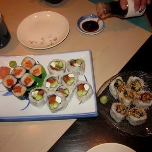 sushi, food, sashimi, sushi and sashimi