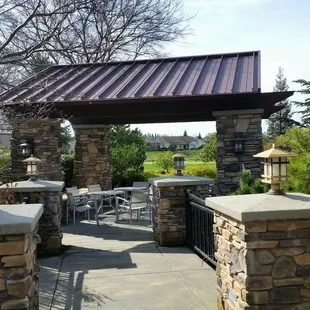 outside