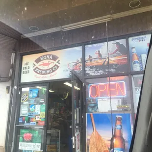 the front of the store