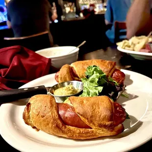 Cheddar sausage In pastry