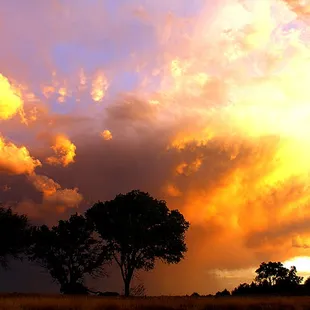 Sunset after a storm passed over.