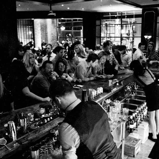 a bar full of people