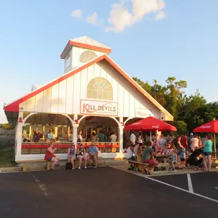 Front of the food stand