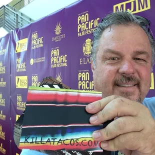 Killa Tacos on the red carpet of The Pan Pacific Film Festival