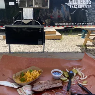 Brisket and Mac n cheese