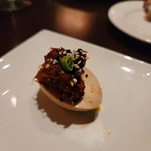 Miso deviled egg