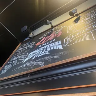 a blackboard with writing on it