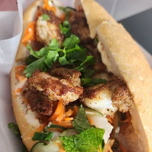 Seared Gulf Shrimp Poboy