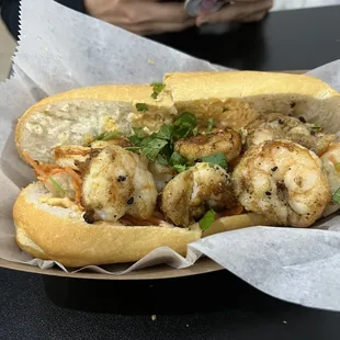 Shrimp poboy