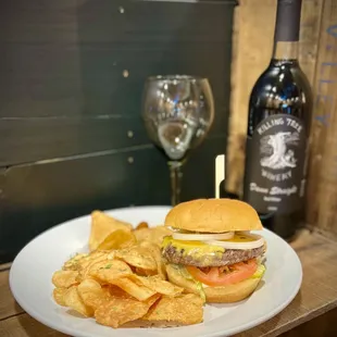 Damn Straight and Boar, Venison, Elk, Wagyu blend burger!