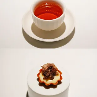 Broth of Smoked Pork Trotters｜Koji Oil Andante Dairy 'Nocturne'｜Périgord Truffle｜Malted Barley &amp; Rye