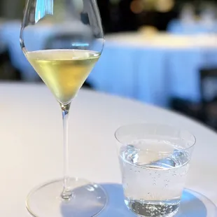 Welcome Cava &amp; Complimentary Sparkling Water