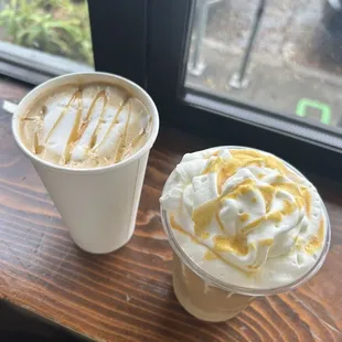 Salted Caramel and Pumpkin Spice Latte