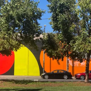 Mural from the grassy knoll out front!