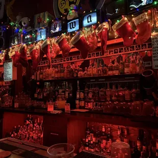 Behind the bar