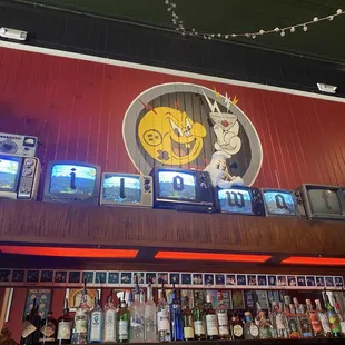 Behind the bar