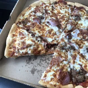 Just okay pizza.