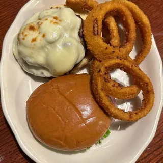 Mozzarella and Mushroom Burger