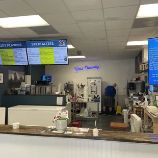 Ice cream chest freezers &amp; menu boards