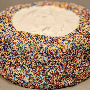 "Cookie &amp; Cake". Tasty. $39.99 for 6-8 slices. (This size). Bigger sizes available.