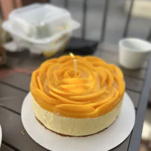 mango cheesecake