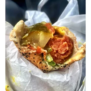 LowFat Turkey Hot Dog @ Kim &amp; Carlos Hot Dog Stand . Museum Campus.Chicago IL Cool!