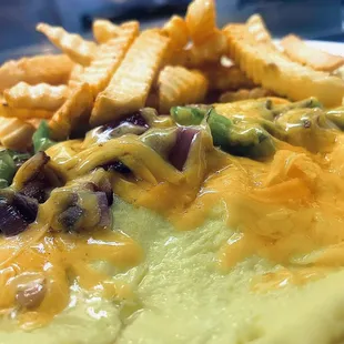 Omelette and fries!