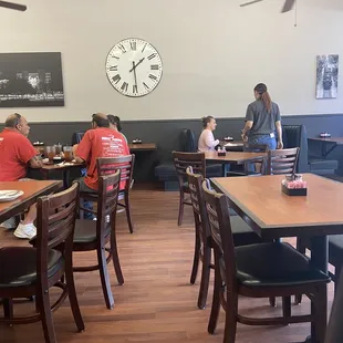 people sitting at tables