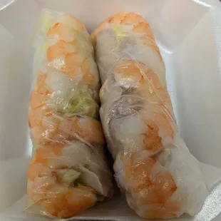 Shrimp and Pork spring rolls