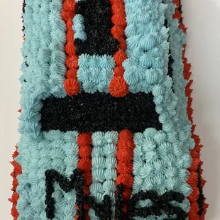 a cake made to look like a train
