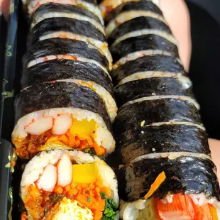 Spicy Anchovy Kimbap